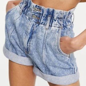 Abercrombie and Fitch Denim Paperbag Short
